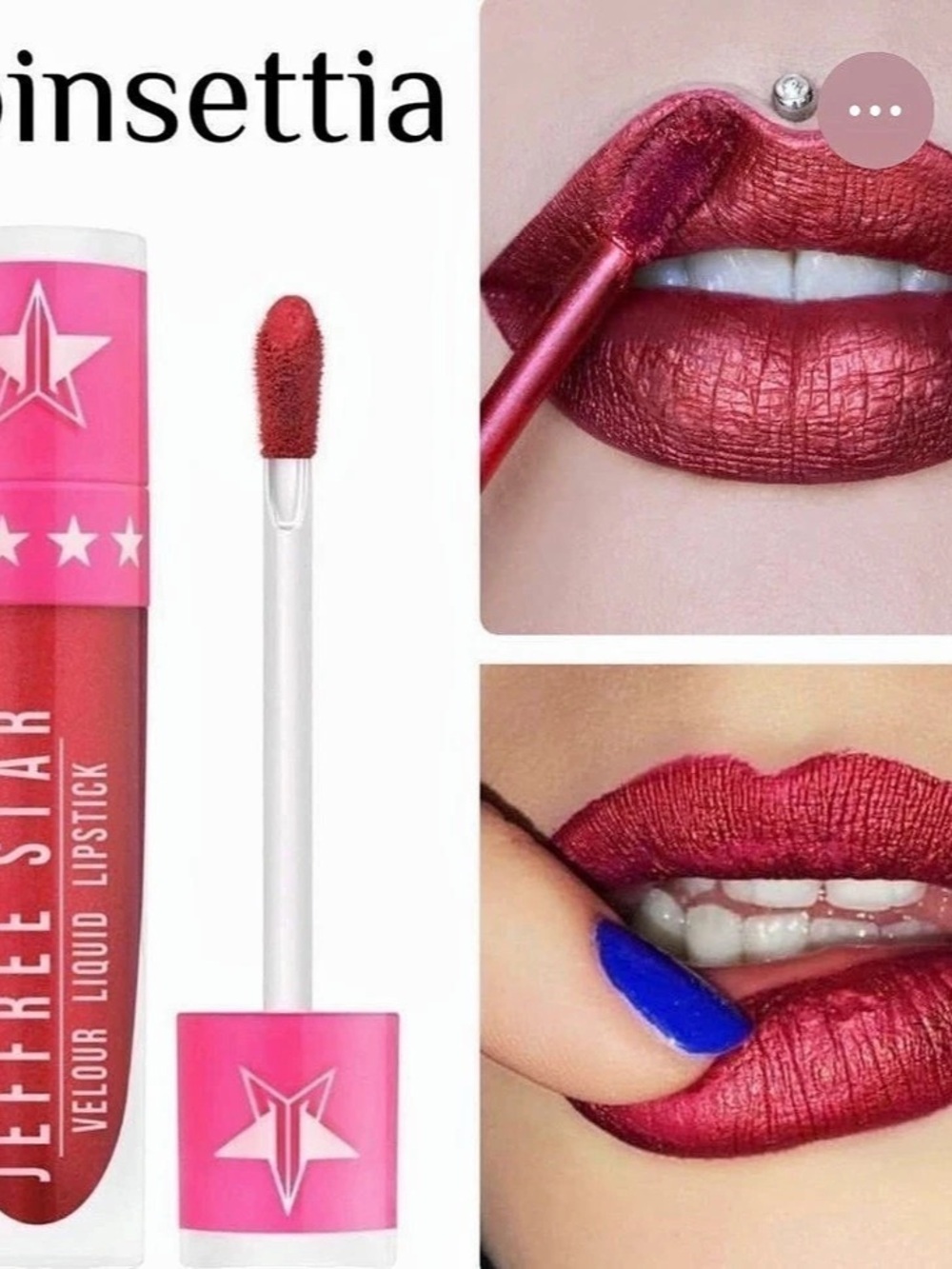 Jeffree Star Cosmetics Velour Liquid Lipstick Poinsettia NWT - Picture 2 of 5